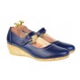 Oferta marimea 38 - Pantofi dama casual din piele naturala cu bareta MALTA - LP38BL